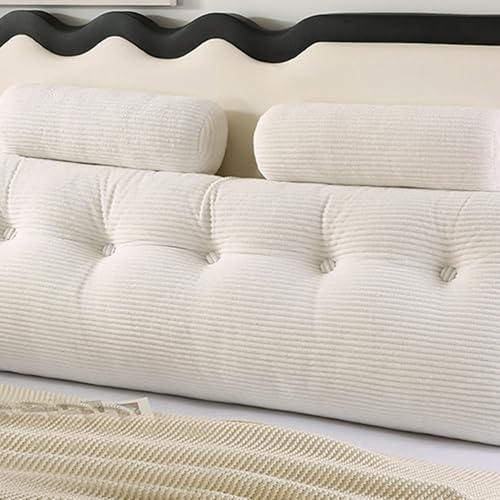 Luxuriöse Kordsamt-Kissen-Kollektion: Premium Keilkissen mit ergonomischem Design, Lendenkissen, Lesekissen und Rückenkissen mit abnehmbarem Bezug (Größe: 180*50*20cm/70.86*19.68*7.87in (2 Kissen