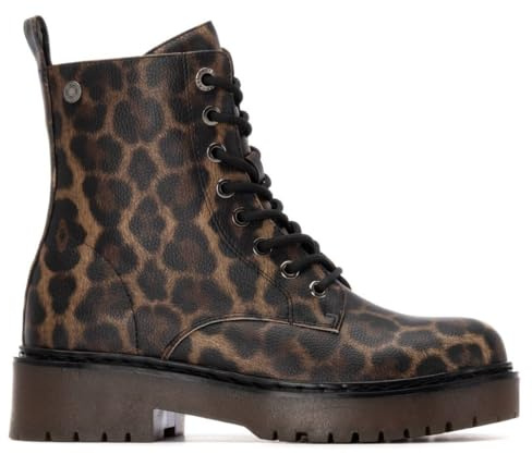 REFRESH - Bottines Femme Léopard - Chaussures confortables et polyvalentes - Mode décontractée - Modèle 17308103 (Taille36)