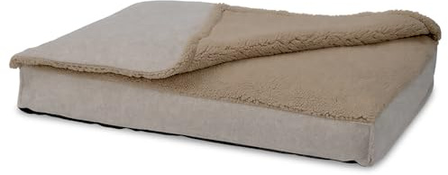 Sleezzz Petzzz ergonomische Hundekissen Frosty L 100 x 70 x 10 cm mit Abnehmbarer Decke