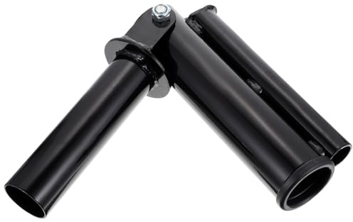 TOPBATHY Supporto Bilanciere in Acciaio Robusto per Palestra Doppio Tubo per Allenamento Core Leggero e Portatile Adatto Bilancieri Standard Salvaspazio e Resistente