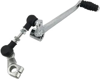 Motorrad Schalthebelpedal Motorrad-Gangwechselpedal Gangschaltung für En125 GN125 Gs125 Gsx125 Schalthebel vorne und hinten silberfarben