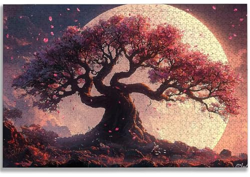 Puzzle 4000 Pezzi Albero della Vita, Puzzle Luna 4000 Pezzi per Adulti e Ragazzi, Puzzles in Legno con Squisita Scatola di Imballaggio, Giochi Educativo per Famiglie, Decorazioni Casa, Regalo, -2533