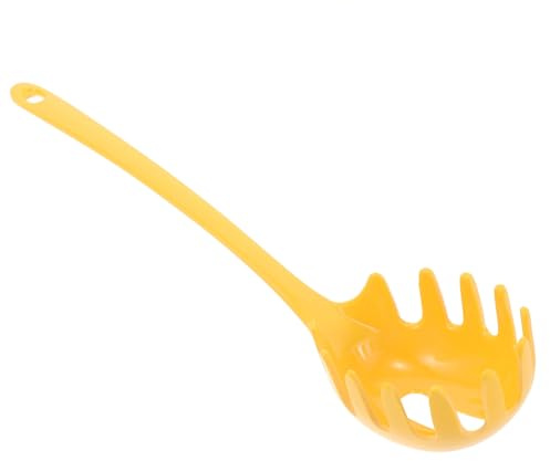 DIYEAH Cucchiaio Mestolo per Pasta e Uova Manico Ergonomico, Colino Scolapasta Colorato per Cucina e Servizio Pasta, Utensile Multifunzione per Famiglia e Feste