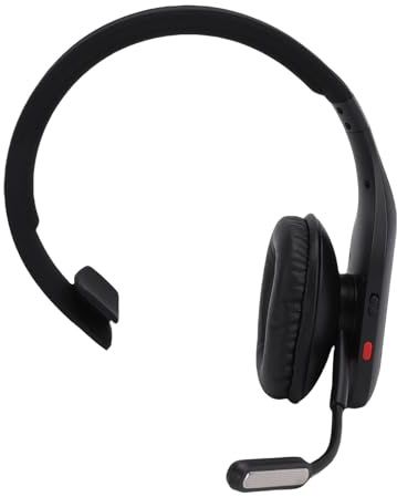 Eminchu Casque de Camionneur, Casque sans Fil avec Micro Antibruit AI, de Lecture de 60 Heures avec 36 Heures de Temps de Conversation, Idéal pour Les Chauffeurs de Camion, Les Travailleurs à