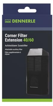 Dennerle Corner Filter Extension 40/60 - Aufsteckbarer Zusatzfilter für Nano Eckfilter und Nano Eckfilter XL