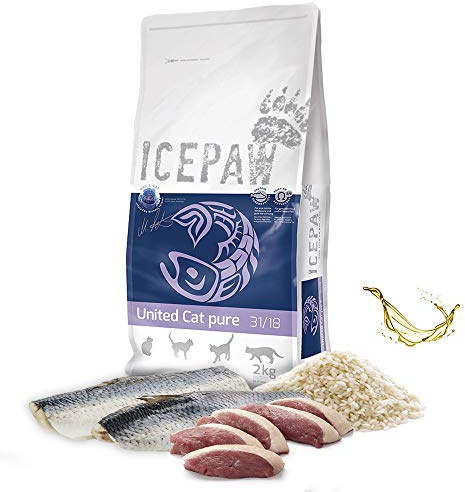 ICEPAW United Cat Pure Trockenfutter für Katzen, 1 Beutel (2 kg)