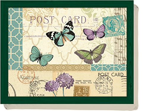 Postcard Butterfly Bean Bag Cushion Lap Tray Laptop Tray By Creative Tops