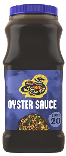 Blue Dragon - Salsa Oriental Cantonesa, Salsa de Ostras, Sin MSG - 1L | Apta para celiacos. Sin MSG. Sabor umami suave. Apto para wok, fideos, verduras, arroces y sopas orientales