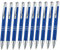 Libetui 10 Stück hochwertige Metallkugelschreiber Kugelschreiber Set Kulli Blau auswechselbare Großraummine Blau Kulischreiber Metall Kulis blauschreibend