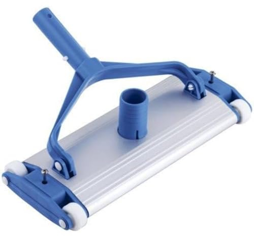 Tamar Limpiafondos Manual Aluminio, Cepillo de Arrastre, Cepillo para Remover Suciedad, Sujeción Mediante Clip, Mantenimiento de Piscina, Accesorio para el Cuidado de la Piscina