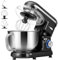 VIVOHOME Küchenmaschine 5,7L Knetmaschine 660W Küchenmaschinen mit 10 Geschwindigkeiten Pulsfunktion Teigmaschine mit Spritzschutz Rührmaschine mit Knethaken, Schneebesen und Eigelbtrenner