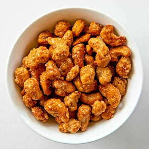 Honey Cashews 1kg – Fresh Prime Whole Roast Honey Cashew Nuts – Sweet Caramelised Nut Premium Roasted Glaze Freshly Caramelized Nut Crispy Glazed Coated Crunchy Gourmet Snack - Large Bulk Bag – PURIMA