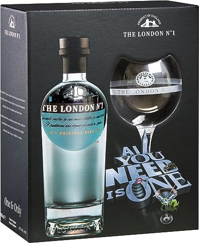 The London Gin No. 1 Original Blue Geschenkpackung mit Glas (1 x 0.7L)