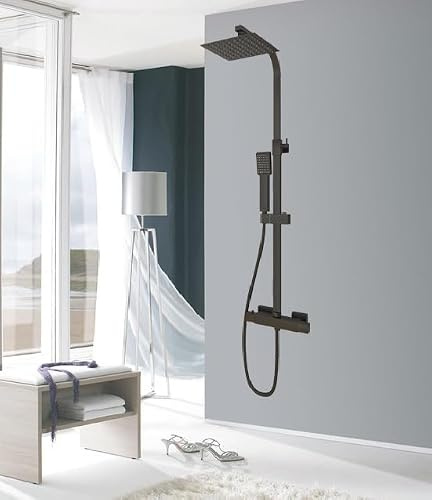 SKY BATHROOM New Thermostatic Shower Mixer Matte Black Value Set