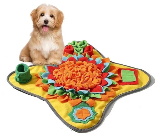ROY Schnüffelteppich für Hunde und Katze, Futterschnüffel Futtermatte, Schnüffelmatte Hund, Welpen-Trainingsmatte für langsames Füttern, Dog Spiel, Trainingsmatte - Intelligenzspielzeug für Hunde