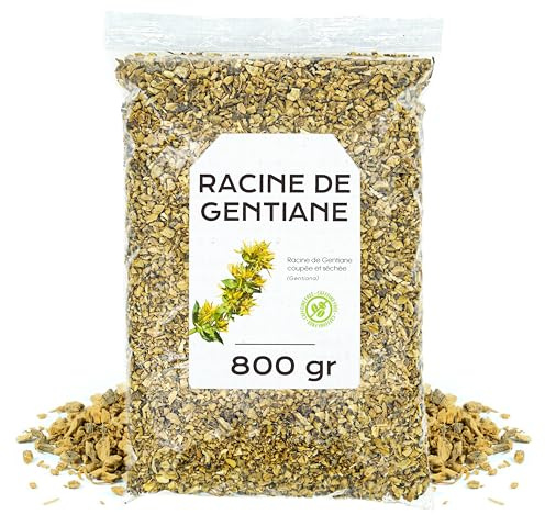 Genziana Radice Tisana 800gr | Con Proprietà Digestive e Depurative, si Distingue per il Sapore Intenso e Amaro Caratteristico della Radice Naturale