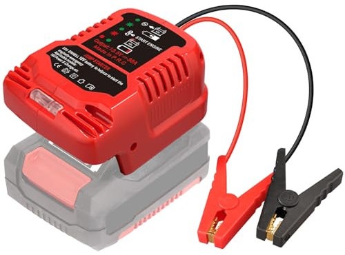 TPDL Starthilfe Powerbank für Einhell Power X-Change 18V Akku, Batterie Jump Starter mit Starthilfekabel kompatibel mit Einhell 18V Akku auf für 12V Fahrzeuge