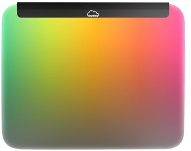 Illuminated Gaming Mouse Mat, Fully Illuminated RGB Gaming Mouse Pad, LED Gaming Pad for Mouse and Keyboard, Chasing Light Mouse Pad, Detachable USB Cable, 18pcs Lights, 14 * 12inches