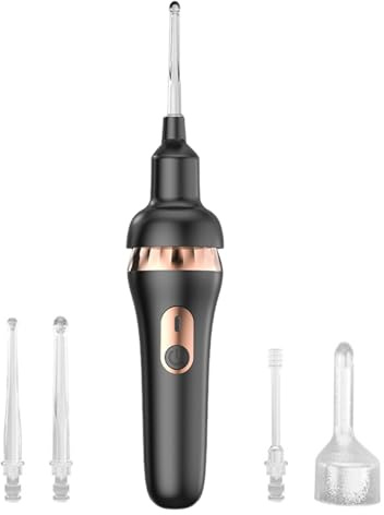 kinrguiyuez Elektrischer Ohrenreiniger | Ohrenreiniger Für Erwachsene Mit Ergonomischer Ohrkanal-Bürste | Wasserdichter & Ergonomischer Ohrreiniger Für Bad, Reise Und Haushalt