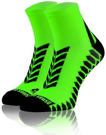 sesto senso Sport Socken Damen Herren 1 Paar Bunte Sportsocken Laufsocken 43-47 Grün