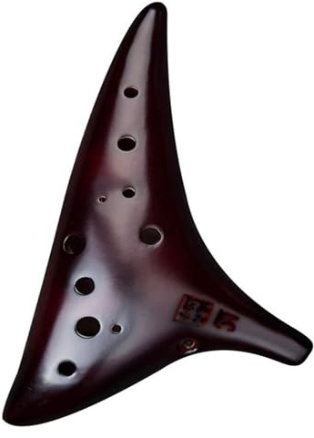 Okarinas Okarina, 12-Loch-Musikinstrument, Okarina, handgefertigt, Mittelton C, Einstellung AC-Flöte, Schüler-Anfänger-Okarina (Farbe: B) Geschenk