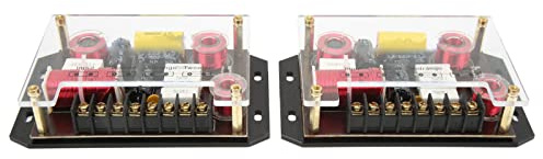 Torvex Audio Crossover, divisor de frecuencia de altavoces compatible con un de sonido de automóvil de 3 vías, divisor de señal de bajo 300W