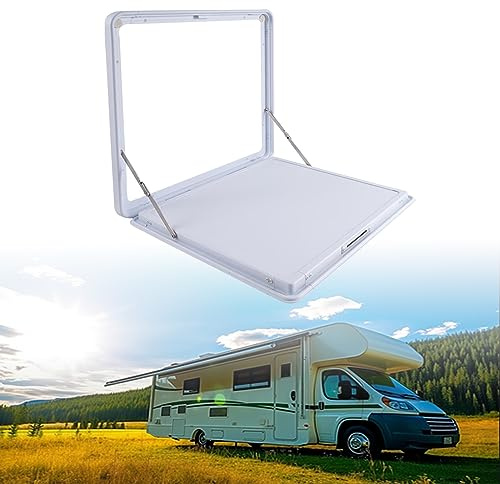 Tavolo esterno pieghevole per camper, tavolo da pranzo in alluminio, design a foglia di goccia, carico massimo 25 kg, ideale per camper e camper, compatto e portatile (colore: bianco)