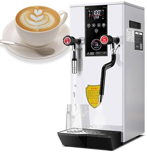 Montalatte, vapore commerciale, macchina automatica per schiuma di caffè con grande capacità per caffè e latte