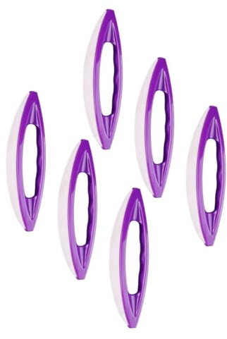 Outil de Polissage D’ongles en Abs Pourpre 6 Pièces