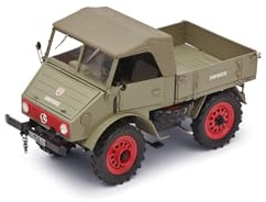 Schuco 1:18 MB Unimog U401 DieCast - Hochwertiges Diecast Modellauto im Maßstab 1:18, Modellauto, 1:18, Auto, Sammlermodell