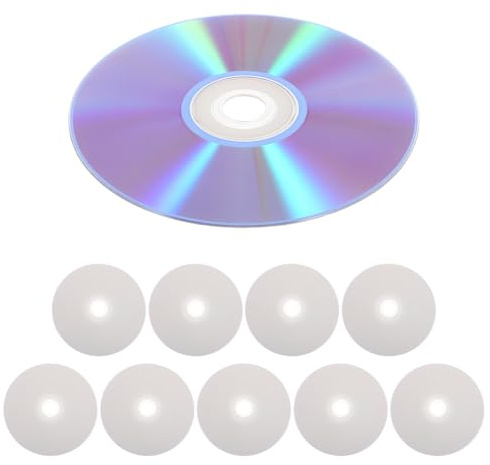 Balacoo 10 Unidades Discos DVD Grabables para Grabación de Música Discos Vírgenes de Plástico de Alta Capacidad Transferencia y Uso Diario