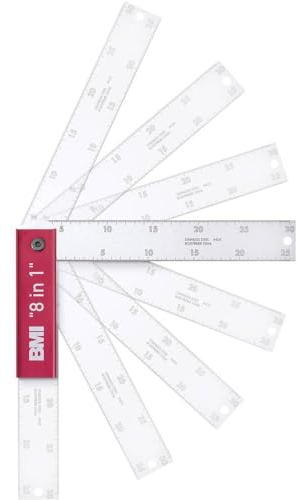 BMI 716200137 Fausse équerre 8 In 1 200mm, Blanc
