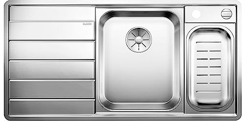 Blanco 522104 | Fregadero de cocina de acero inoxidable AXIS III 6 S-IF | Color : Acero inoxidable