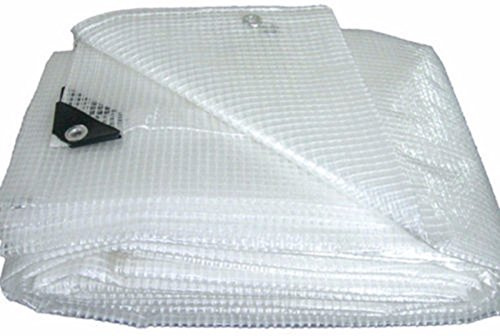 Telo telone occhiellato PVC retinato bianco copertura esterno protezione esterno mt 4x4