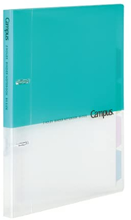 Kokuyo Campus Ringbuch mit 2 Ringen, B5, 2 Löcher, bis zu 100 Blatt, Hellblau, Japan Import (RU-PP358LB)