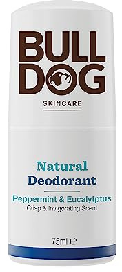 Bulldog Skincare Peppermint and Eucalyptus Roll On Natural Deodorant 75ml