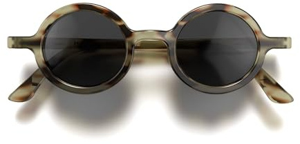LONDON MOLE® Moley Sonnenbrille | Kühle, runde gläser | Herren damen unisex | Federscharniere