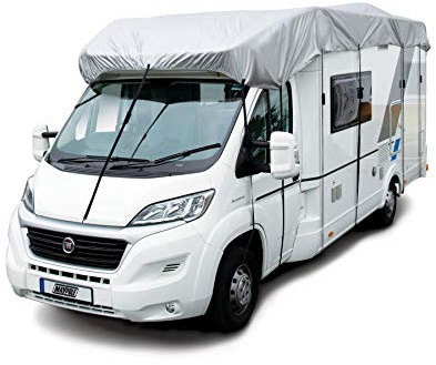 Maypole Wohnwagen Dachabdeckung passend für 700 cm bis 750 cm Länge Polyester universelle Passform, Silber