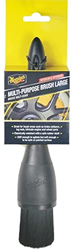 Meguiar's X210600EU Spazzola Multiuso, Pulizia dell'Auto, Pinze dei Freni, Dadi, Parti Complesse del Motore e delle Ruote, Larga