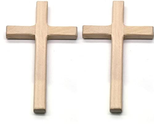 Danlai 2pcs Holzkreuz Vintage Religiös Handgefertigt 4,7 Zoll Kleiner Wandkruzifix Hanges Kreuz Für Home Wanddekoration