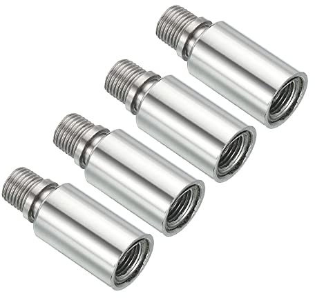 PATIKIL Sloped Ceiling Light Adapter, 4 Pack 360 Degree M10 Thread Chandeliers Ceiling Pendant Lighting Adapter for Angle or Irregular Ceiling, Chrome
