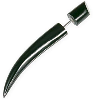Fly Style 1 Paar Fake Taper Expander - Ohrring aus Horn, Knochen oder Holz