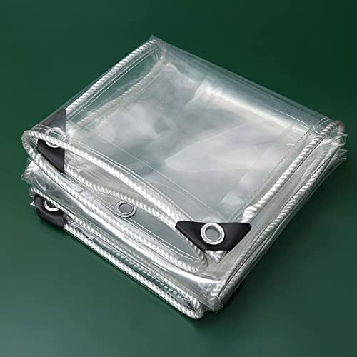 Tarpaulin Waterproof Heavy Duty Clear Dustproof Awning Canopy Ground Sheets for Outdoor Garden Camping,350 g/m² (Size : 2X2.5m)