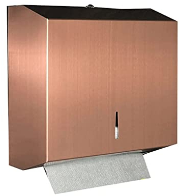Papierhandtuchspender mit hoher Kapazität, Wandmontage, Edelstahl mit Schloss-Design, Handtuchspender für Zuhause, Küche, Büro, Gewerbe, stabil