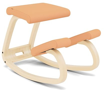 Variable, Original Kniestuhl, Design von Peter Opsvik - Natur/Peach, Profitieren Sie von Einer 10-jährigen Garantie