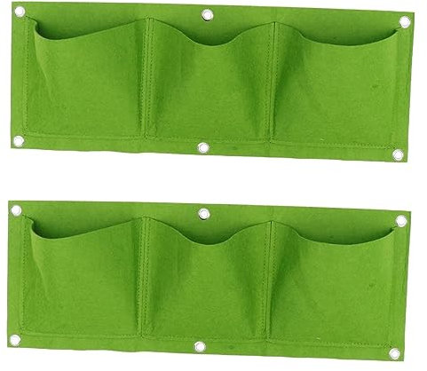 BESPORTBLE 2St pflanztasche hängend pflanzentaschen Balkon Wand hängende Pflanzentasche Balkon Pflanzbeutel Gemüsebeutel für Wand Anlage Beauty-Tasche gefühlt Tasche zum Pflanzen von Bäumen