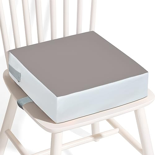 Rialzo da Sedia per Bambini, Cuscino Rialzo per Bambini Cuscino per Sedia Seggiolino Regolabile Lavabile Smontabile con 2 Cinghie per Sedia da Pranzo