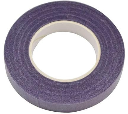Blumendraht 20 Stücke 15/25/40 cm Künstliche Blumenstiel Eisendraht Stiel DIY Papier Blumenstummel Zubehör Rosenstiele 1 Rolle Grüne Blumenbänder Gartendraht (Color : 30yards Purple)