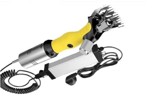 HYZHANHONG Clipper en Laine électrique, Tondeuse de Moutons électriques Portables avec 9 Lames de Dents incurvées, utilisées pour Les Ciseaux de beauté Animale tels Que Les Moutons.