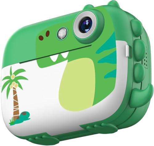 ARNSSIEN Appareil Photo Instantané,Appareil Photo Enfant avec vidéo HD pour les enfants de 3 à 12 ans,Cadeau de Noël pour les filles et les garçons, 7 rouleaux de papier instantané et Carte de 32GB,M3